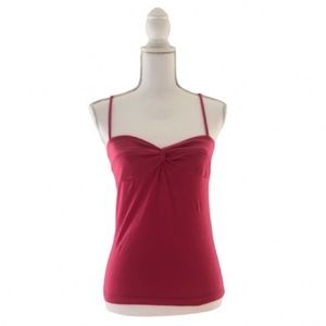 Hot Pink Knotted Tank Top